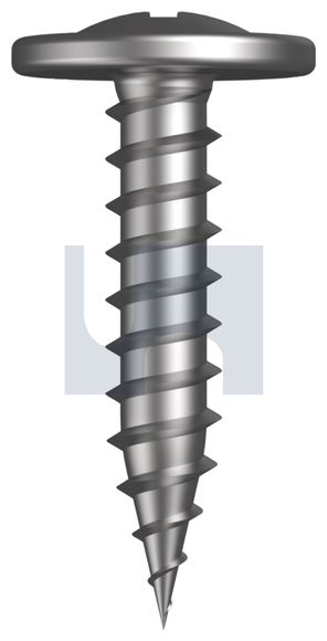 SCREW NEEDLE PNT BUTTON HD ZINC 8 X 20 